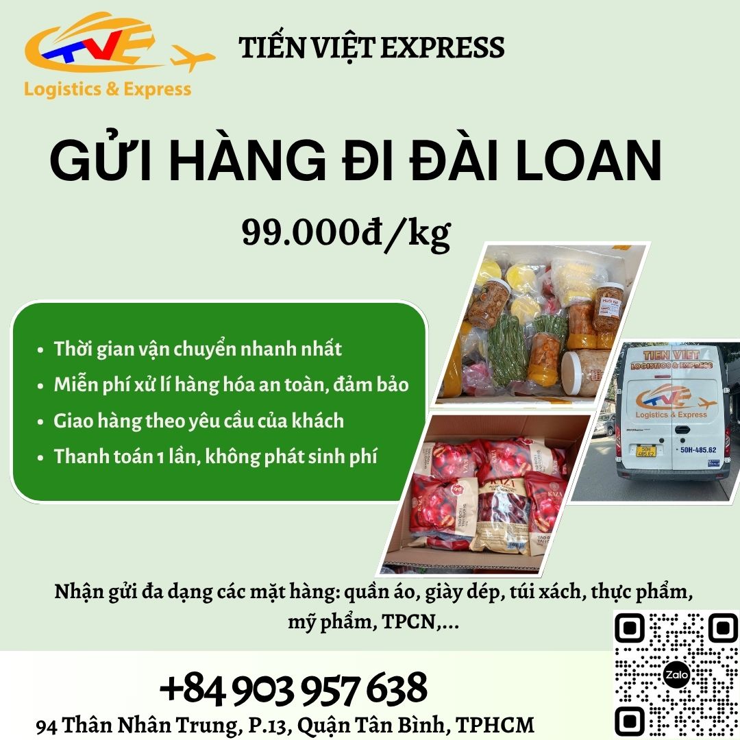 Gửi hàng đi Đài Loan - Tiến Việt Express